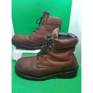 Vintage Diehard Oregon Men's Brown Leather Ankle Boots Lace Up  Size 9.5